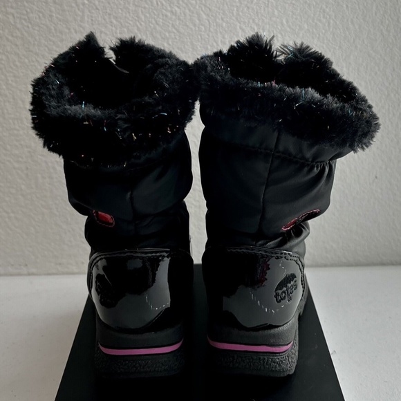 Host Pick! totes Allison Toddler Girls Sparkle, Waterproof Winter Boots 6T - Picture 6 of 9